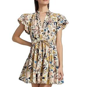 Ulla Johnson Izel Floral Poplin Minidress